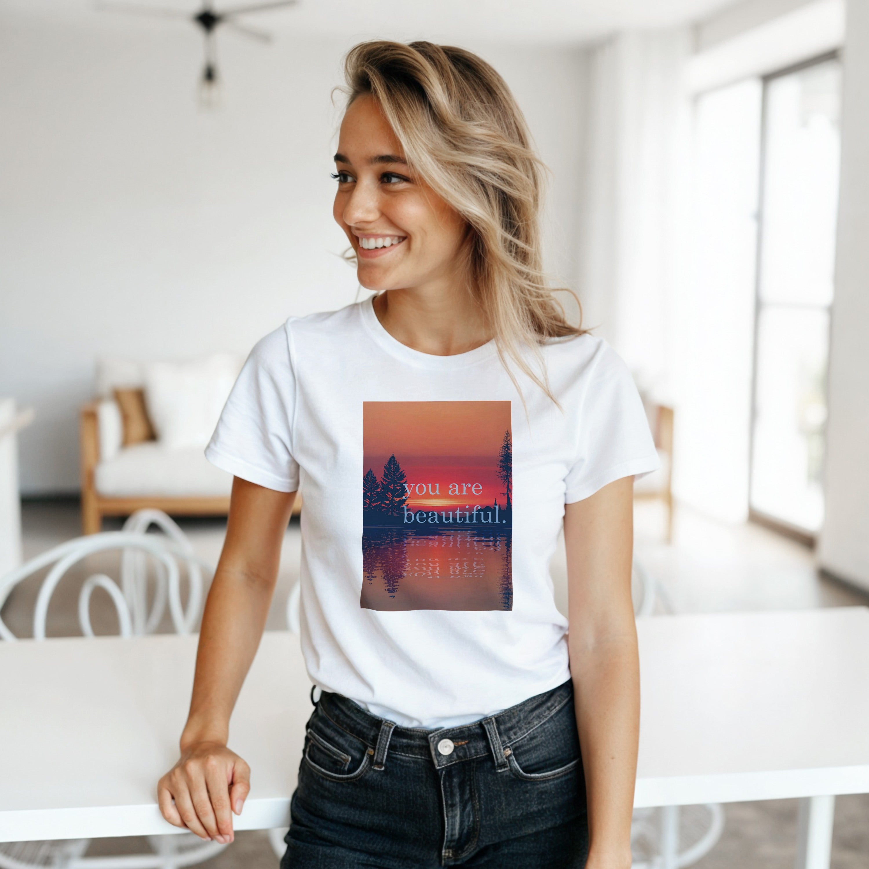 CAMISETA ERES HERMOSA PUESTA DE SOL