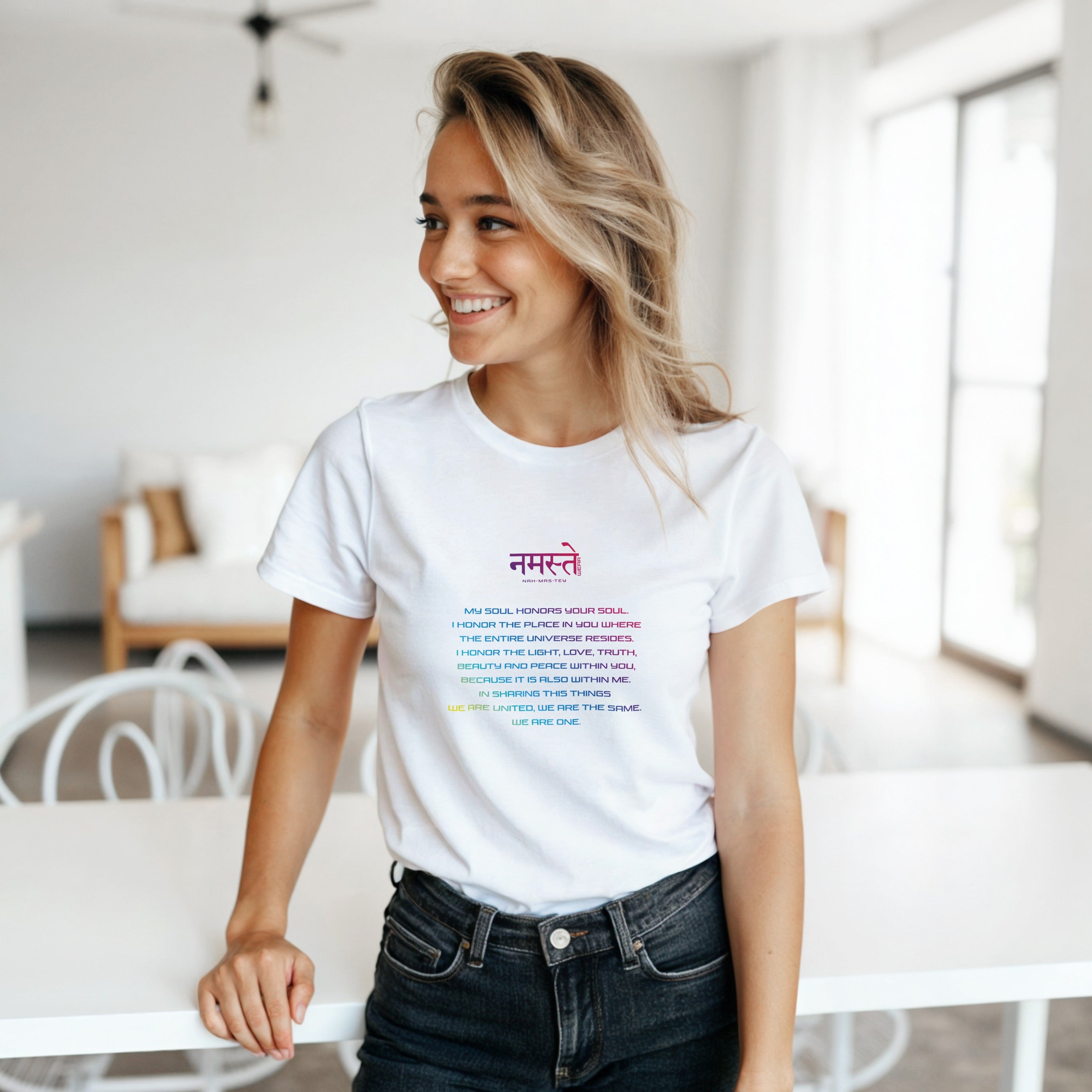 CAMISETA NAMASTE SIGNIFICADO MULTICOLOR