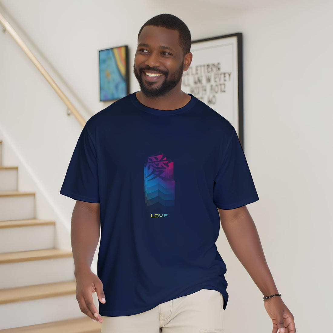 CAMISETA KANJI JAPONÉS AMOR PSICODÉLICOS
