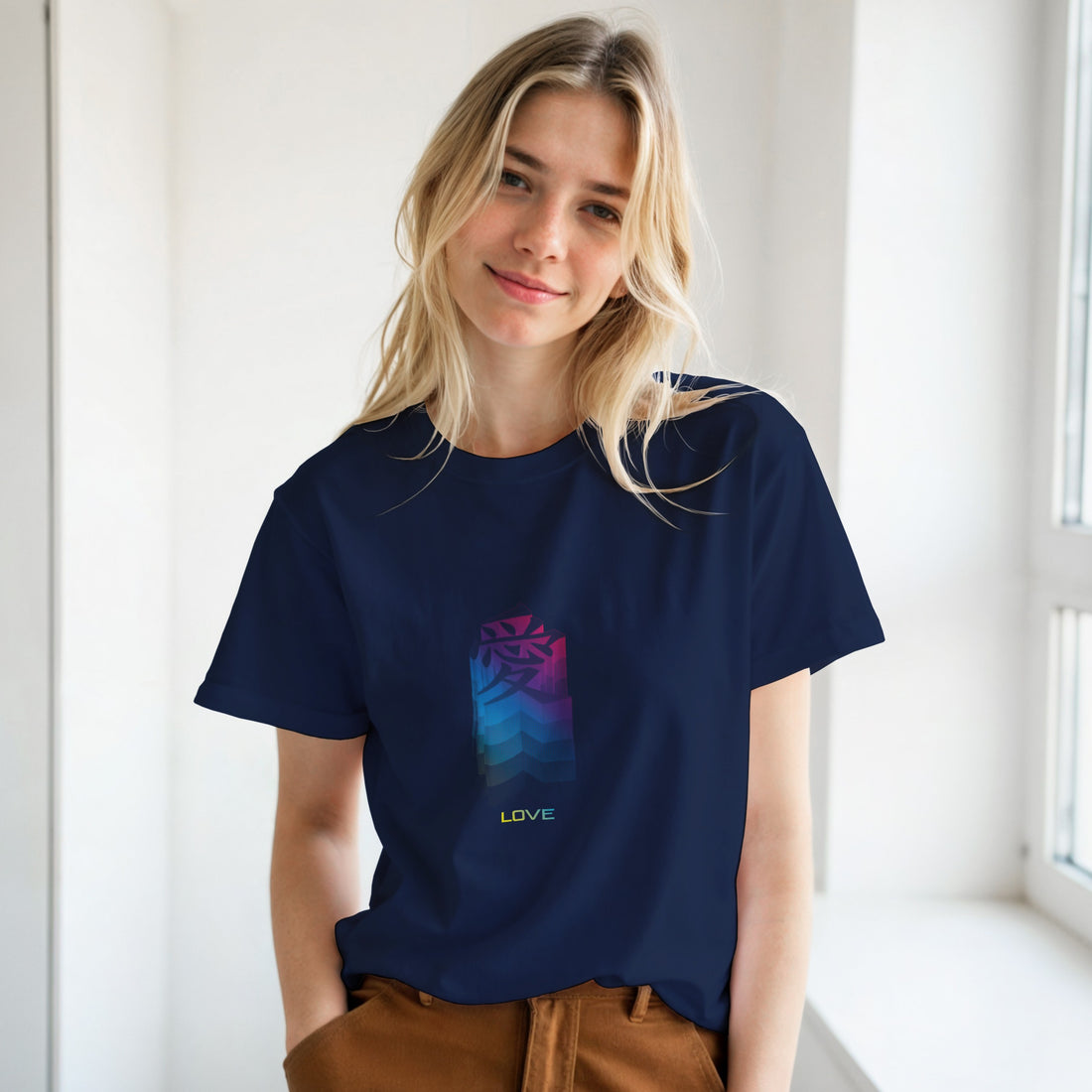CAMISETA KANJI JAPONÉS AMOR PSICODÉLICOS