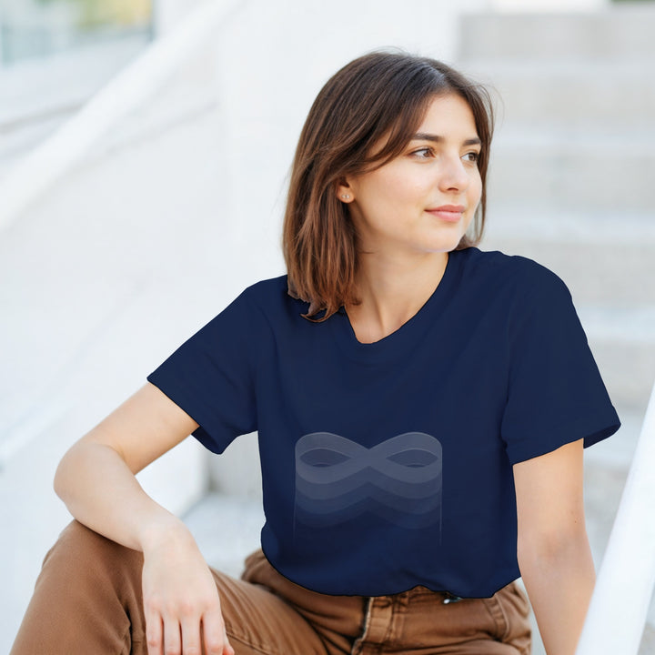 CAMISETA INFINITY BRANCA E CINZA