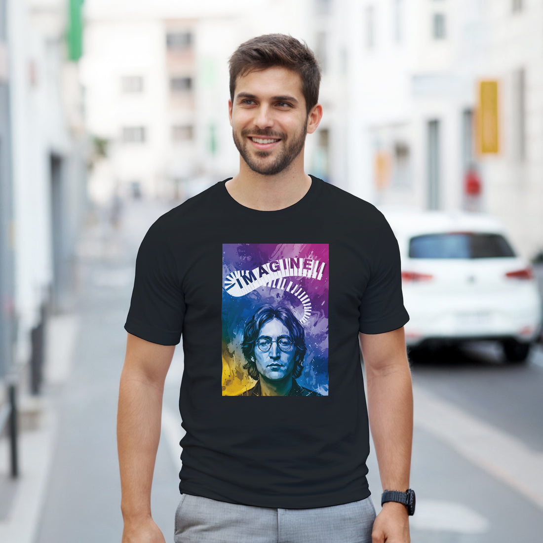 CAMISETA LENNON IMAGINE PSICODÉLICOS AÑOS 70