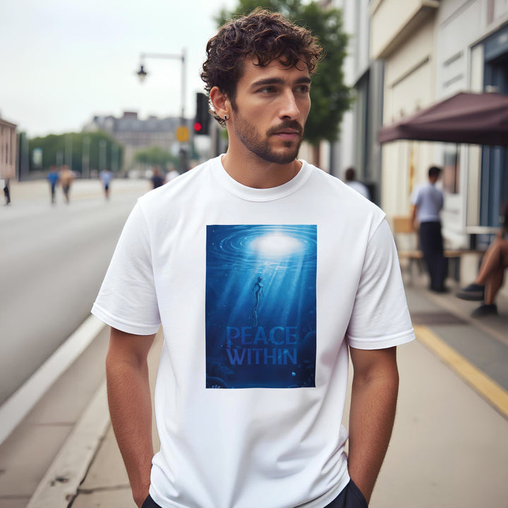 CAMISETA PAZ INTERIOR SIRENA BUCEO AZUL PROFUNDO