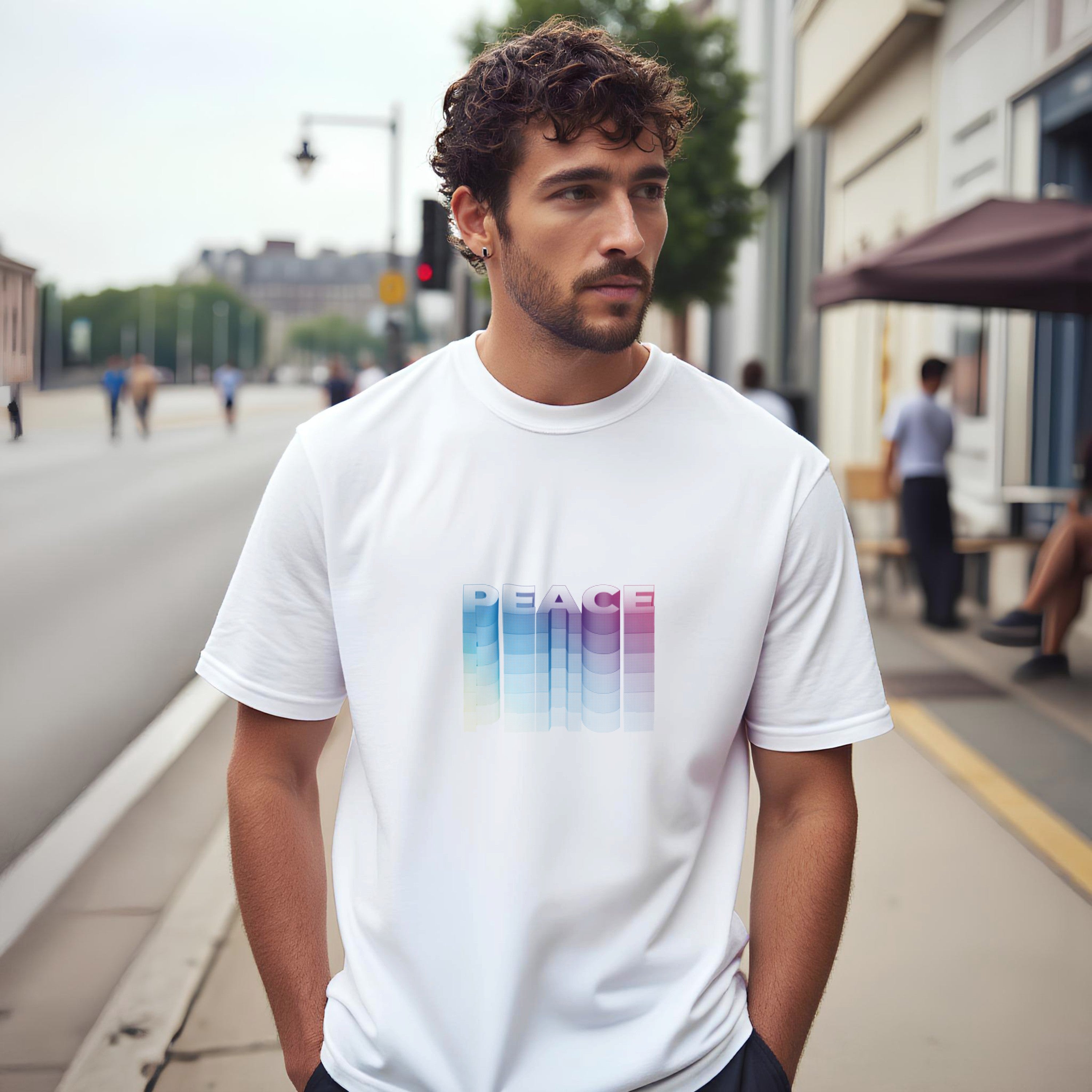 CAMISETA PAZ PSICODÉLICOS