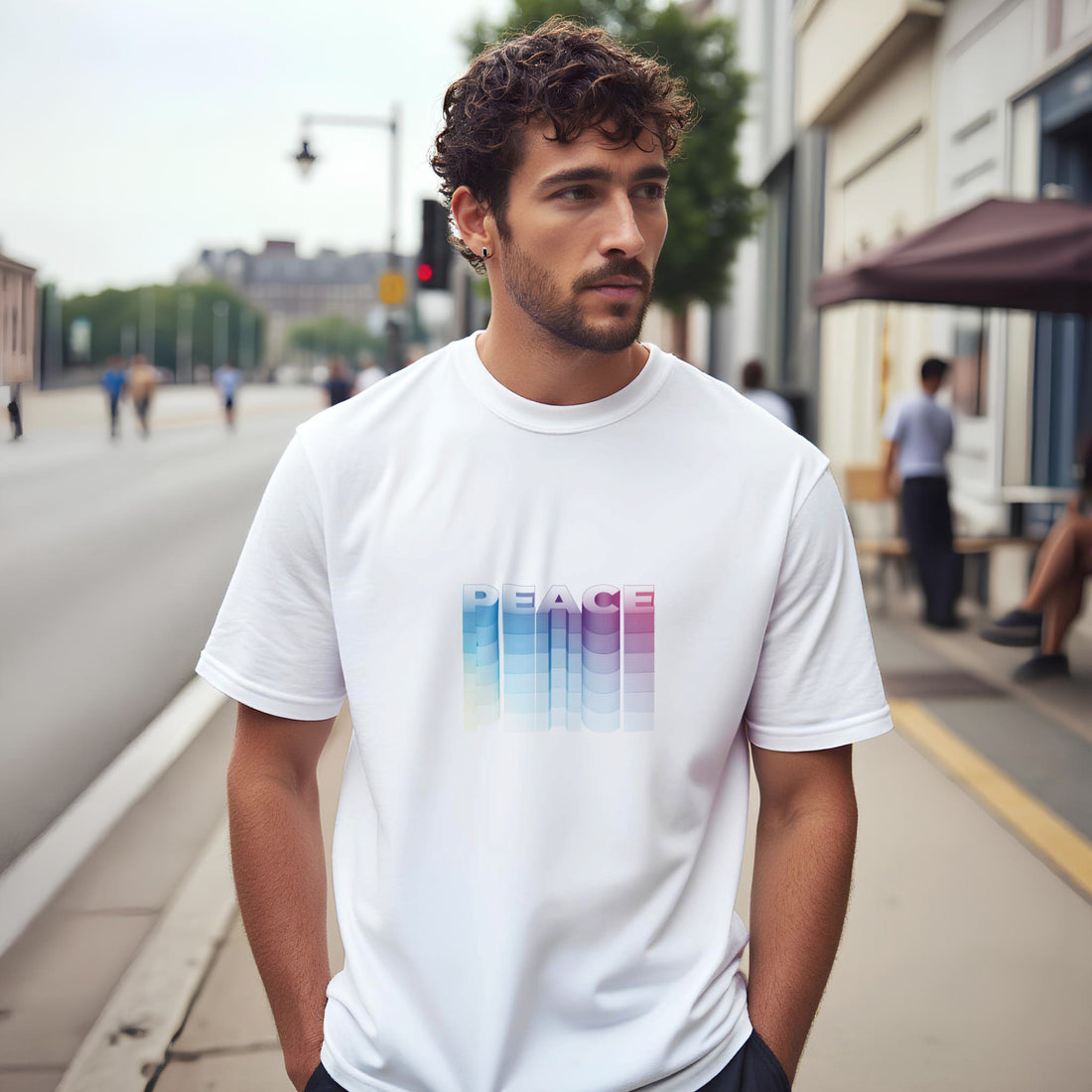 CAMISETA PAZ PSICODÉLICOS