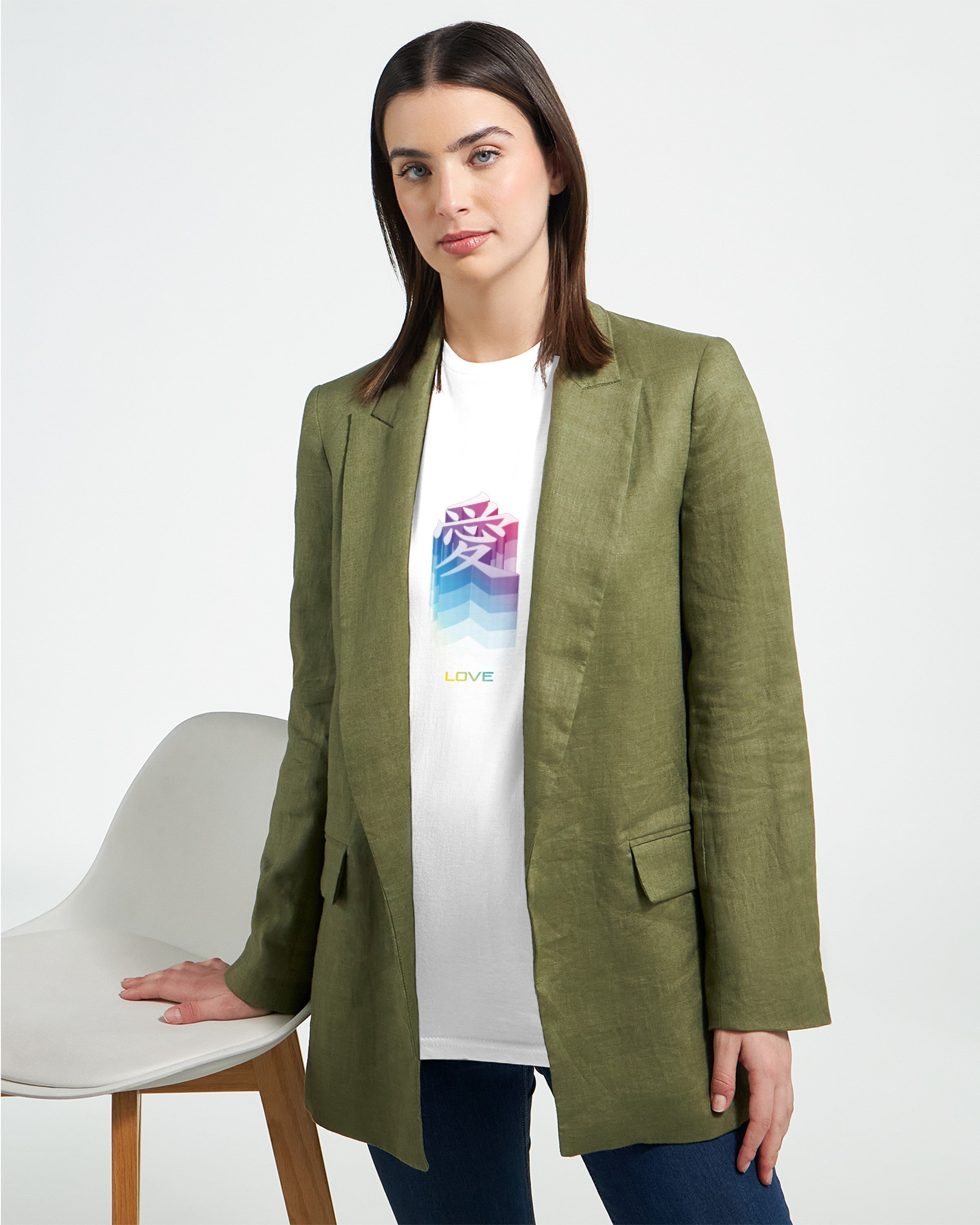 CAMISETA KANJI JAPONÉS AMOR PSICODÉLICOS