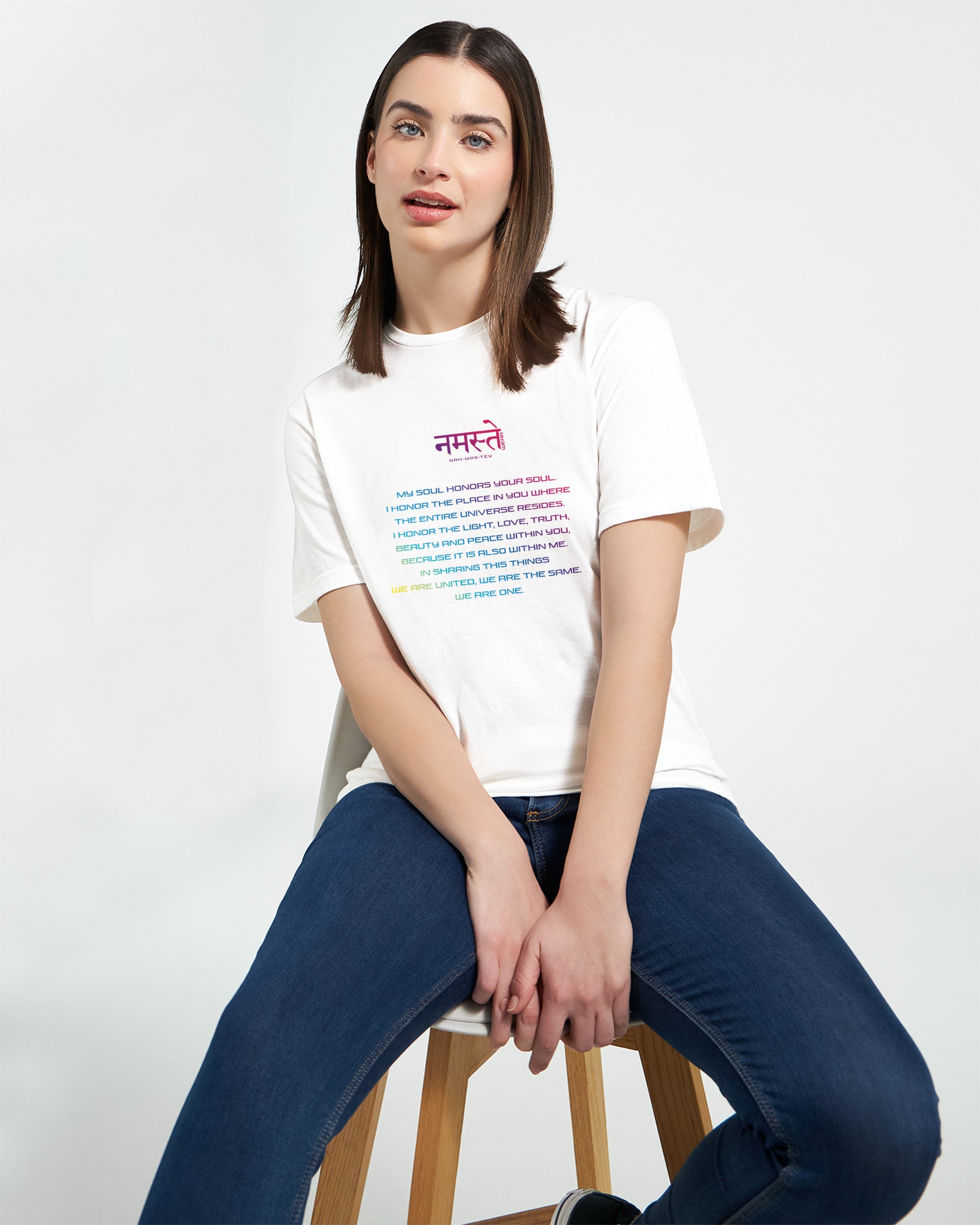 CAMISETA NAMASTE SIGNIFICADO MULTICOLOR