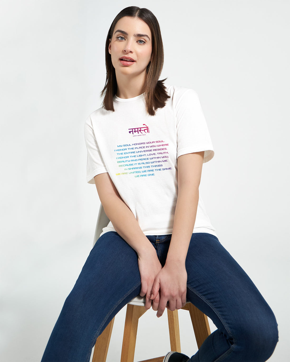 CAMISETA NAMASTE SIGNIFICADO MULTICOLOR