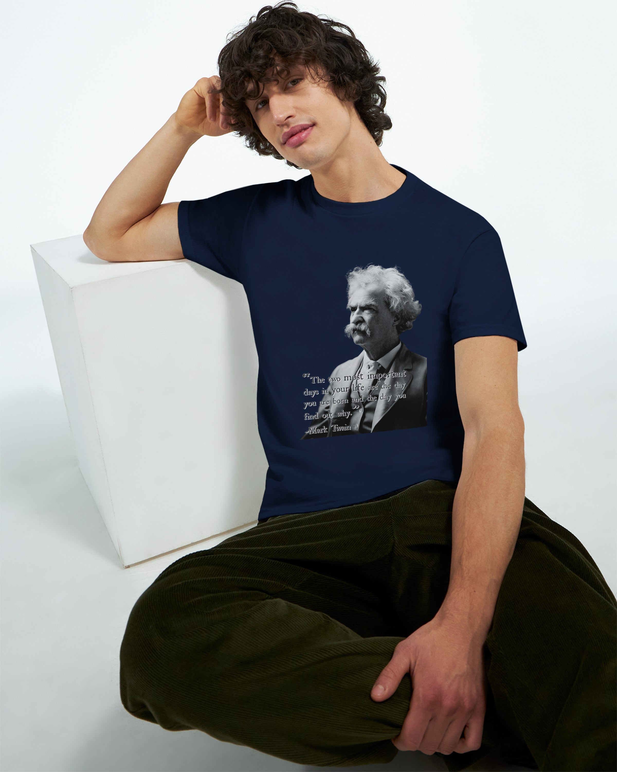 CAMISETA MASTER TWAIN PRETA E BRANCA