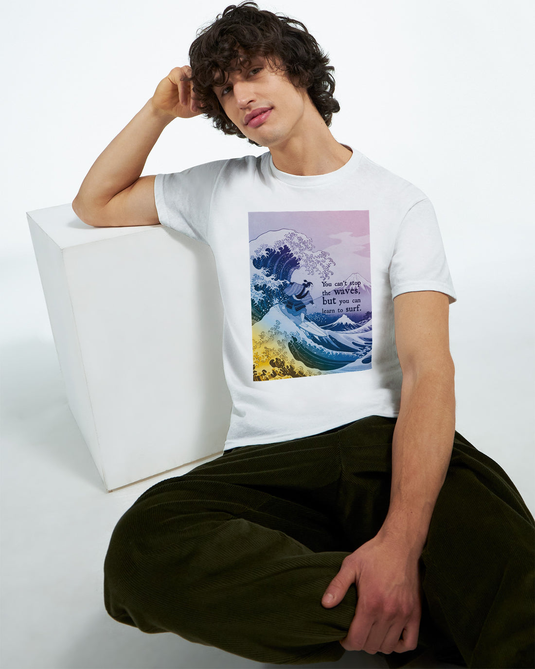 CAMISETA HOKUSAI SURF PSICODÉLICOS